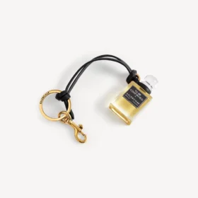 Fragrance miniature bottle charm in black