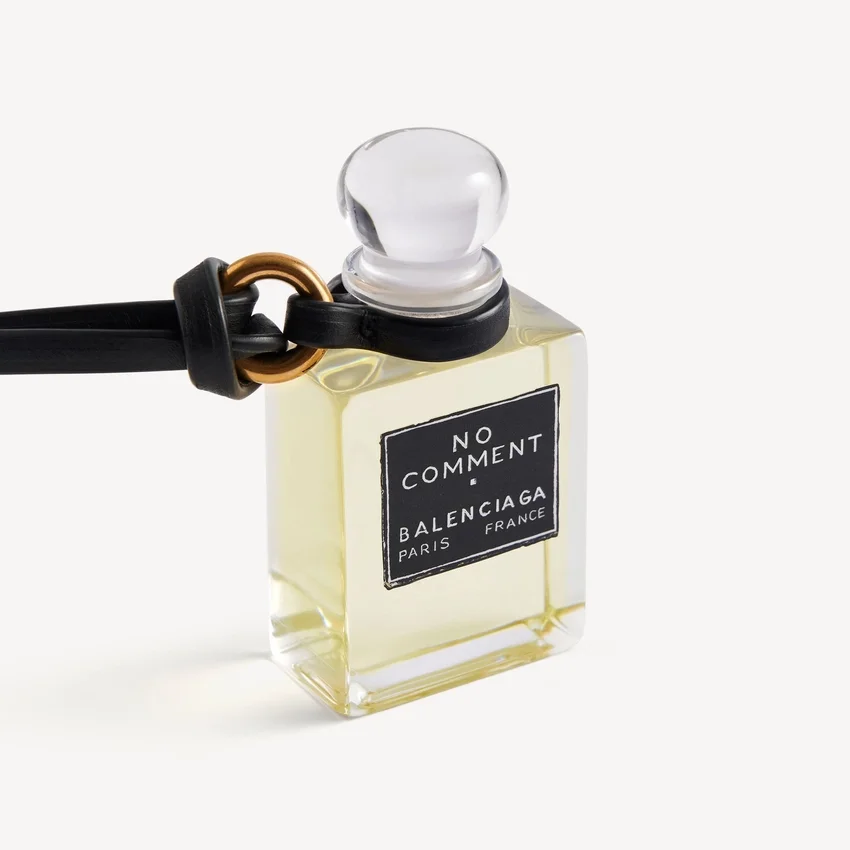 Fragrance miniature bottle charm in black Fragrance miniature bottle charm in black