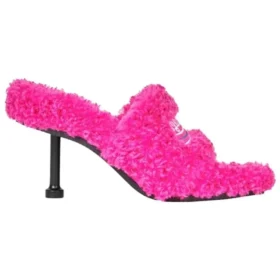 Furry 80mm Sandal Heels “Pink” 656632W2DO15096 Furry 80mm Sandal Heels “Pink” 656632W2DO15096