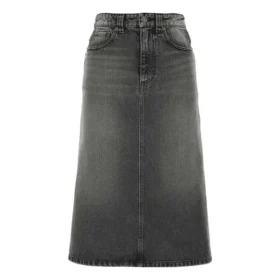 FW21 A Line Skirt “Washed Grey Denim” 646913TBP477767