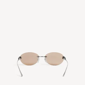Gossip oval af sunglasses in dark ruthenium/brown