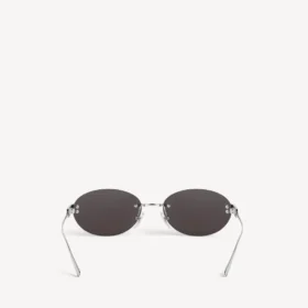 Gossip oval af sunglasses in silver/black