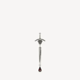 Goth sword earring in silver