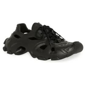 HD Lace Up Cut Out Sneakers “Black” 702416W3CES1000