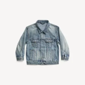 Kids – political campaign oversized jacket in light blue Kids – political campaign oversized jacket in light blue