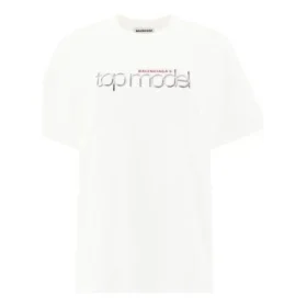 Lens Alphabet Printing Short Sleeve White 612965TIV829000 Lens Alphabet Printing Short Sleeve White 612965TIV829000