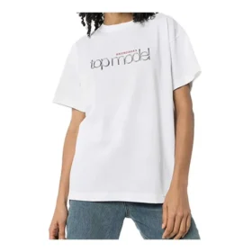 Lens Alphabet Printing Short Sleeve White 612965TIV829000 Lens Alphabet Printing Short Sleeve White 612965TIV829000