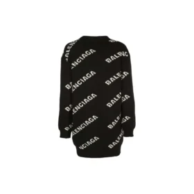 Logo Oversized Cardigan “Black” 555275T14711070