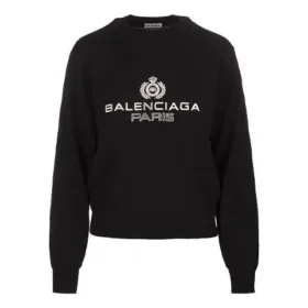 Logo Round-neck Sweatshirt Black 595106T15511073 Logo Round-neck Sweatshirt Black 595106T15511073