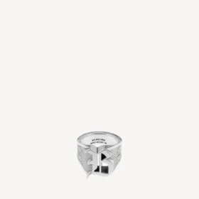 Melrose signet ring in antique silver