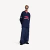 Men’s 3b football long sleeve v-neck t-shirt in dark navy/red Men’s 3b football long sleeve v-neck t-shirt in dark navy/red