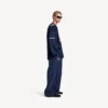 Men’s 3b football long sleeve v-neck t-shirt in dark navy/red Men’s 3b football long sleeve v-neck t-shirt in dark navy/red
