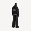 Men’s 3b football polo hoodie in black/anthracite