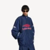 Men’s 3b football tracksuit jacket in new dark navy