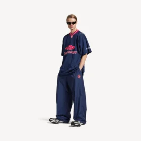 Men’s 3b football tracksuit pants in new dark navy