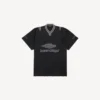 Men’s 3b football v-neck t-shirt oversized in black/anthracite Men’s 3b football v-neck t-shirt oversized in black/anthracite