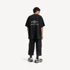 Men’s 3b football v-neck t-shirt oversized in black/anthracite Men’s 3b football v-neck t-shirt oversized in black/anthracite