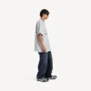 Men’s 3b football v-neck t-shirt oversized in grey/white Men’s 3b football v-neck t-shirt oversized in grey/white