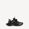 Men’s 3xl sneaker with charms in black/silver