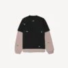 Men’s 520 stickers hybrid double t-shirt in black/green Men’s 520 stickers hybrid double t-shirt in black/green