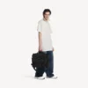 Men’s army messenger bag in black