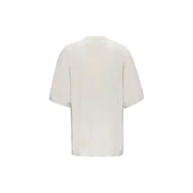 Men”s Balenciaga Alphabet Logo Short Sleeve Gray White 641614TJVA99054