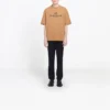 Men”s Balenciaga Alphabet Printing Version Short Sleeve Cream Yellow 594579TGV609605