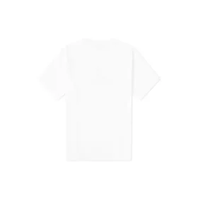 Men”s Balenciaga BB Paris Printing Round Neck Short Sleeve Retro Version White 594579TGV609000