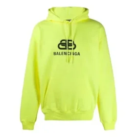Men”s Balenciaga BB Printing Back Yellow 583215TFV617050