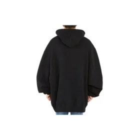 Men”s Balenciaga Black Slogan Printing Black 641679TJV771000