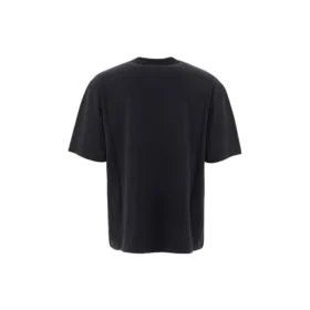 Men”s Balenciaga Circular BB Alphabet Logo Short Sleeve Black 641614TJV761000