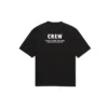 Men”s Balenciaga Crew Alphabet Printing Short Sleeve Black 620969TIV741070