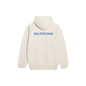 Men”s Balenciaga Fleece Long Sleeves Creamy White 600583TJVA89055