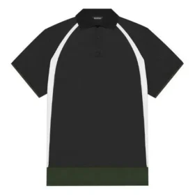 Men”s Balenciaga FW21 Casual Double Layer Sports Short Sleeve Polo Shirt Black 661507TKVA51042