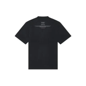 Men”s Balenciaga FW21 Couture Alphabet Round Neck Short Sleeve Black 651795TJV901070