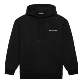 Men”s Balenciaga FW21 Logo Printing Long Sleeves Black 600583TIV841070