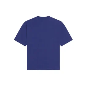 Men”s Balenciaga FW21 Retro Knit Short Sleeve Navy Blue 612966TKVD33967