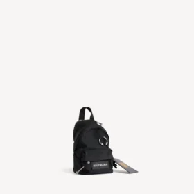 Men’s balenciaga i pubg i pubgm explorer micro backpack charm/keychain in black