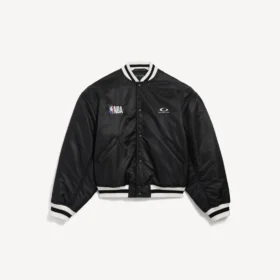 Men’s balenciaga | nba collaboration coach jacket in black Men’s balenciaga | nba collaboration coach jacket in black