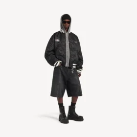 Men’s balenciaga | nba collaboration coach jacket in black Men’s balenciaga | nba collaboration coach jacket in black