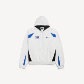 Men’s balenciaga | nba collaboration oversized zip-up hoodie in white/multicolor Men’s balenciaga | nba collaboration oversized zip-up hoodie in white/multicolor