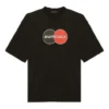 Men”s Balenciaga Retro Uniform Loose Design Short Sleeve Black 620969TIV791000