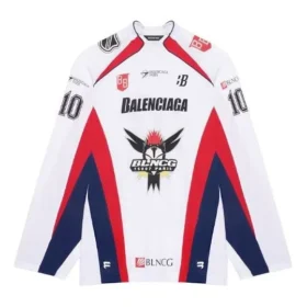 Men”s Balenciaga SS21 Hockey Sports Mesh Long Sleeves White 657105TKV248090 Men”s Balenciaga SS21 Hockey Sports Mesh Long Sleeves White 657105TKV248090