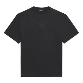 Men”s Balenciaga SS21 Logo Printing Loose Round Neck Short Sleeve Black 641675TKV711069 Men”s Balenciaga SS21 Logo Printing Loose Round Neck Short Sleeve Black 641675TKV711069