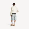 Men’s belted shorts in light blue Men’s belted shorts in light blue