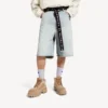 Men’s belted shorts in light blue Men’s belted shorts in light blue
