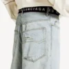 Men’s belted shorts in light blue Men’s belted shorts in light blue