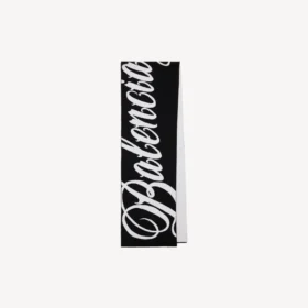 Men’s big b scarf in black/white
