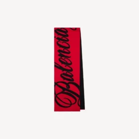 Men’s big b scarf in red/black