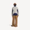 Men’s bodies knitted zip-up cardigan in grey/navy Men’s bodies knitted zip-up cardigan in grey/navy